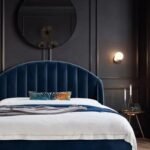 Half Moon Bed and Sidetables