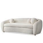 Beverly Curved Sofa Boucle Ivory
