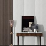 Billowy Console Table in Carrara Marble