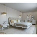 Classic Roll Top Upholstered Bed